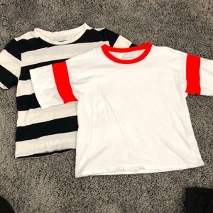 Two Everlane tops M